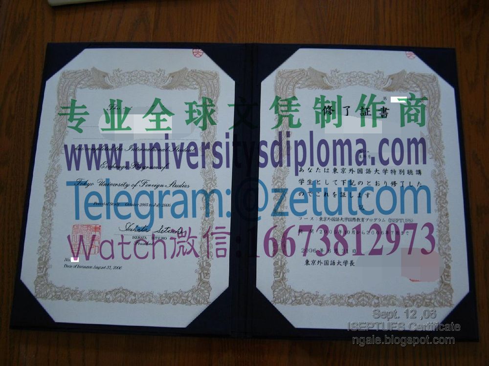 购买原版东京外国语大学毕业证成绩单