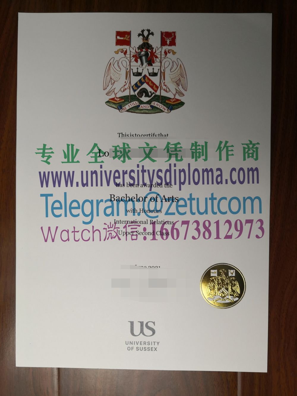 购买原版苏塞克斯大学毕业证成绩单